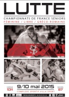 Championnats de France Sénior 2015
Lutte libre, Lutte gréco et Lutte féminine le 8, 9 et 10 mai 2015 à Saint-Yrieix-la-Perche (Limousin).